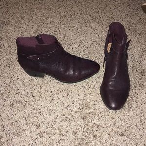 Clark’s Booties! Barely worn, dark maroon Booties
